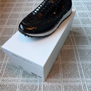 Jimmy Choo Black Mesh Casual Shoes